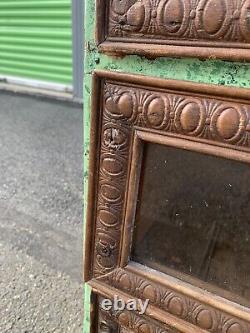 Antique country store cabinet display glass drawers with brass Vintage Shop