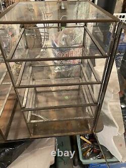 Antique pie safe Glass And Metal Store Display Bakery Candy Chocolate