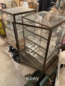 Antique pie safe Glass And Metal Store Display Bakery Candy Chocolate