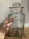 Antq Kis-me Gum Co Candy Jar Glass Canister Store Counter Display 1900s