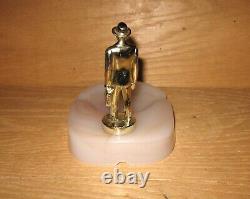 Art Deco Fuller Brush Figural Salesman Store Counter Display Slag Glass Ashtray