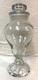 Art Glass Clear Footed Large Drug Store Lidded Candy Apothecary Display Jar