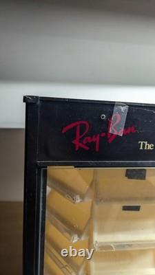 As-is Vintage Ray-Ban Sunglasses Retail Rotating Store Display Glass Case