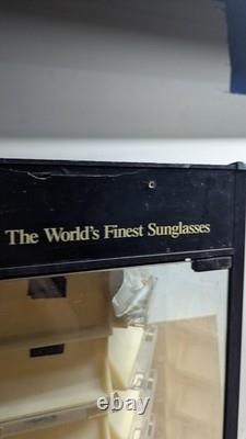 As-is Vintage Ray-Ban Sunglasses Retail Rotating Store Display Glass Case