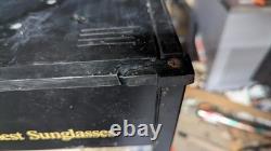 As-is Vintage Ray-Ban Sunglasses Retail Rotating Store Display Glass Case