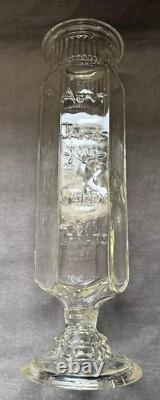 Aunt Jane's Candy Treats 1902 Glass Jar Counter Store Display Crownford