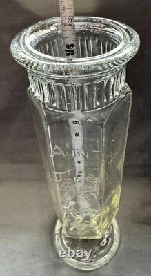 Aunt Jane's Candy Treats 1902 Glass Jar Counter Store Display Crownford