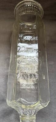 Aunt Jane's Candy Treats 1902 Glass Jar Counter Store Display Crownford