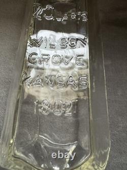 Aunt Jane's Candy Treats 1902 Glass Jar Counter Store Display Crownford