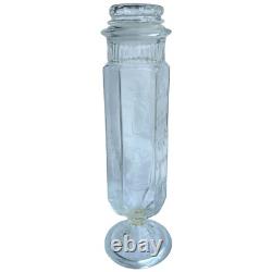 Aunt Jane's Candy Treats 1902 Glass Jar Counter Store Display Crownford Repro