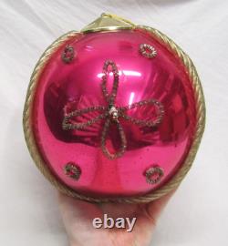 Austria Jumbo Glass Kugel Christmas Ornament Antique Store Display 1950's