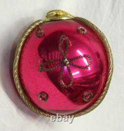 Austria Jumbo Glass Kugel Christmas Ornament Antique Store Display 1950's