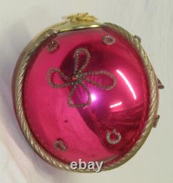 Austria Jumbo Glass Kugel Christmas Ornament Antique Store Display 1950's