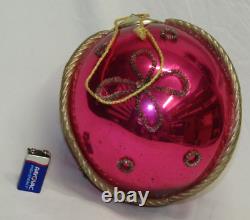 Austria Jumbo Glass Kugel Christmas Ornament Antique Store Display 1950's