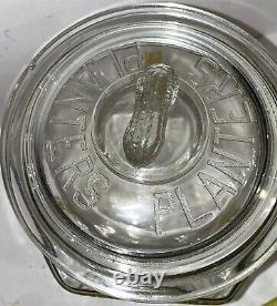 Authentic 1930s Planters MR PEANUT Glass Country Store Display Advertising Jar