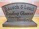 Bausch & Lomb Reading Glasses Original Old Eyeglass Store Display Sign Ad