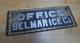 Belmar Ice Co Office Original Old Scalloped Chip Glass Reverse Under Glass Sign