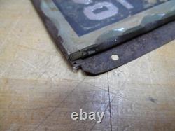 BELMAR ICE Co OFFICE Original Old Scalloped Chip Glass Reverse Under Glass Sign