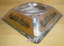 BETSY ROSS CIGARS Old Advertising Glass Change Receiver Tray Sign Brunhoff Ohio