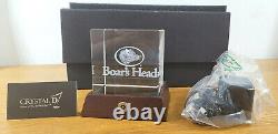 BOAR'S HEAD CRYSTAL glass award withlight