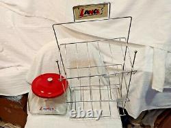 BUNDLE DEAL- VINTAGE LANCE SNACKS METAL RACK & GLASS LANCE JAR With LID