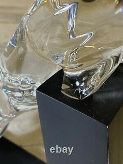 Baccarat Crystal Leaping Panther Store Display Defects On The Stand