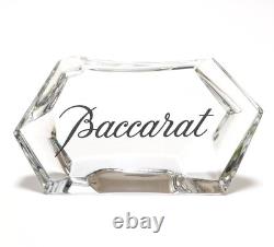 Baccarat logo display stand not for sale large size limited edition crystal