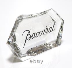 Baccarat logo display stand not for sale large size limited edition crystal