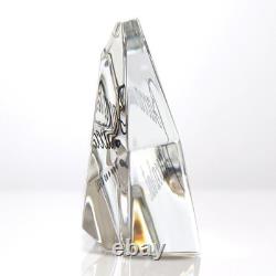 Baccarat logo display stand not for sale large size limited edition crystal