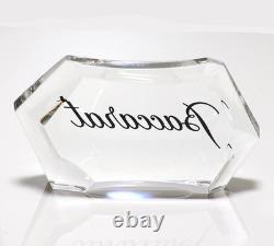 Baccarat logo display stand not for sale large size limited edition crystal