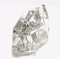 Baccarat logo display stand not for sale large size limited edition crystal