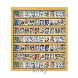Baseball Card Display Case Sports Card Display Frame Lockable 70 Ungraded Card