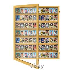 Baseball Card Display Case Sports Card Display Frame Lockable 70 Ungraded Card