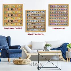 Baseball Card Display Case Sports Card Display Frame Lockable 70 Ungraded Card
