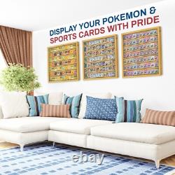 Baseball Card Display Case Sports Card Display Frame Lockable 70 Ungraded Card