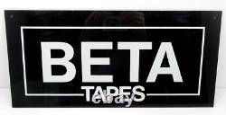 Betamax Tapes Plexiglass Store Sign Display 1970's 1980's Vtg Retro Beta Rare