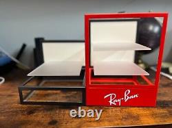 Big Ray-ban Sunglasses Fashion Showcase Elegant Compact Glasses Store Display