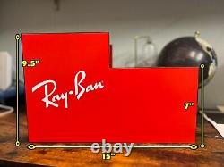Big Ray-ban Sunglasses Fashion Showcase Elegant Compact Glasses Store Display