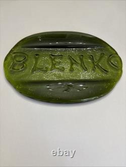 Blenko Charcoal Glass Dealer Sign
