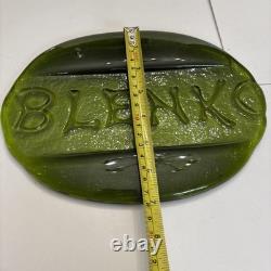Blenko Charcoal Glass Dealer Sign