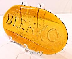 Blenko Glass Display Store Sign Advertising Gold
