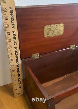 Boston Garter Store Display Cabinet Advertising Case Mahogany Wood Glass c1900s