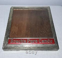 Brach's Pure Candy Store Counter Display With Hinged LID And Glass