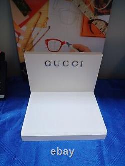 Brand New Gucci Sunglasses & Eyeglasses Display, Unit. Plexiglass, Weight 3.5 Oz