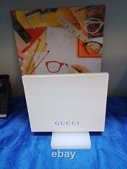 Brand New Gucci Sunglasses & Eyeglasses Display, Unit. Plexiglass, Weight 3.5 Oz