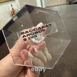 Brand new Wine glass Arcade Crystal Baccarat store floor DISPLAY sample PRISTINE