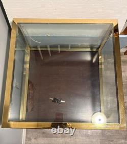 Brooks Brothers Madison Ave Store Glass, Brass, Wood Display Cabinets A Pair