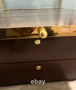 Brooks Brothers Madison Ave Store Glass, Brass, Wood Display Cabinets A Pair