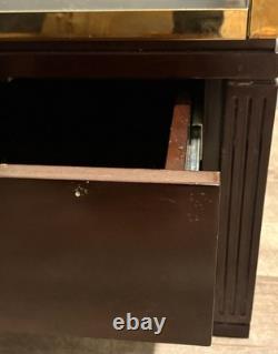 Brooks Brothers Madison Ave Store Glass, Brass, Wood Display Cabinets A Pair