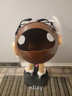 Brown M&M Chocolate With Glasses Store Candy Display, Great Condition